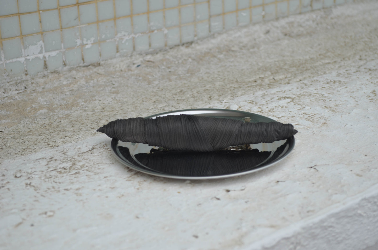 Boogie Bloom, Charcoal Satin Hair Clip