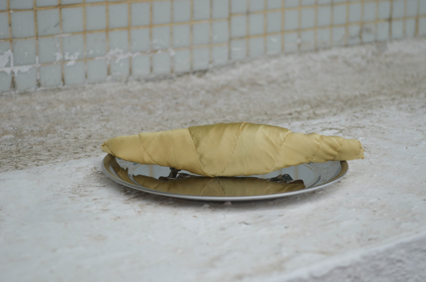 Boogie Bloom, Yellow Satin Hair Clip