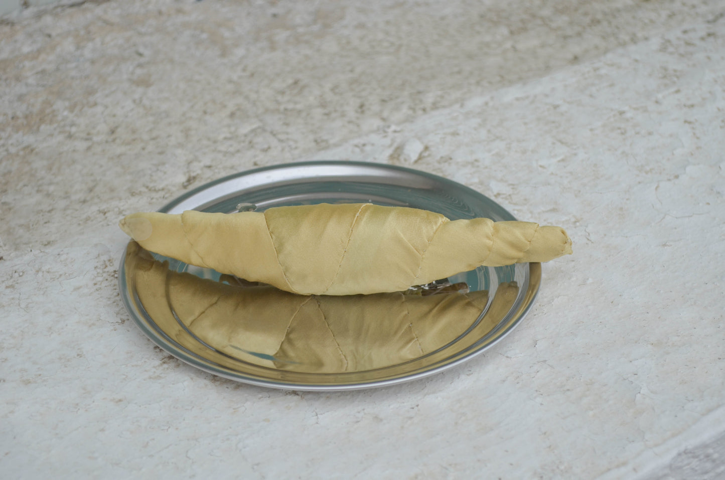 Boogie Bloom, Yellow Satin Hair Clip