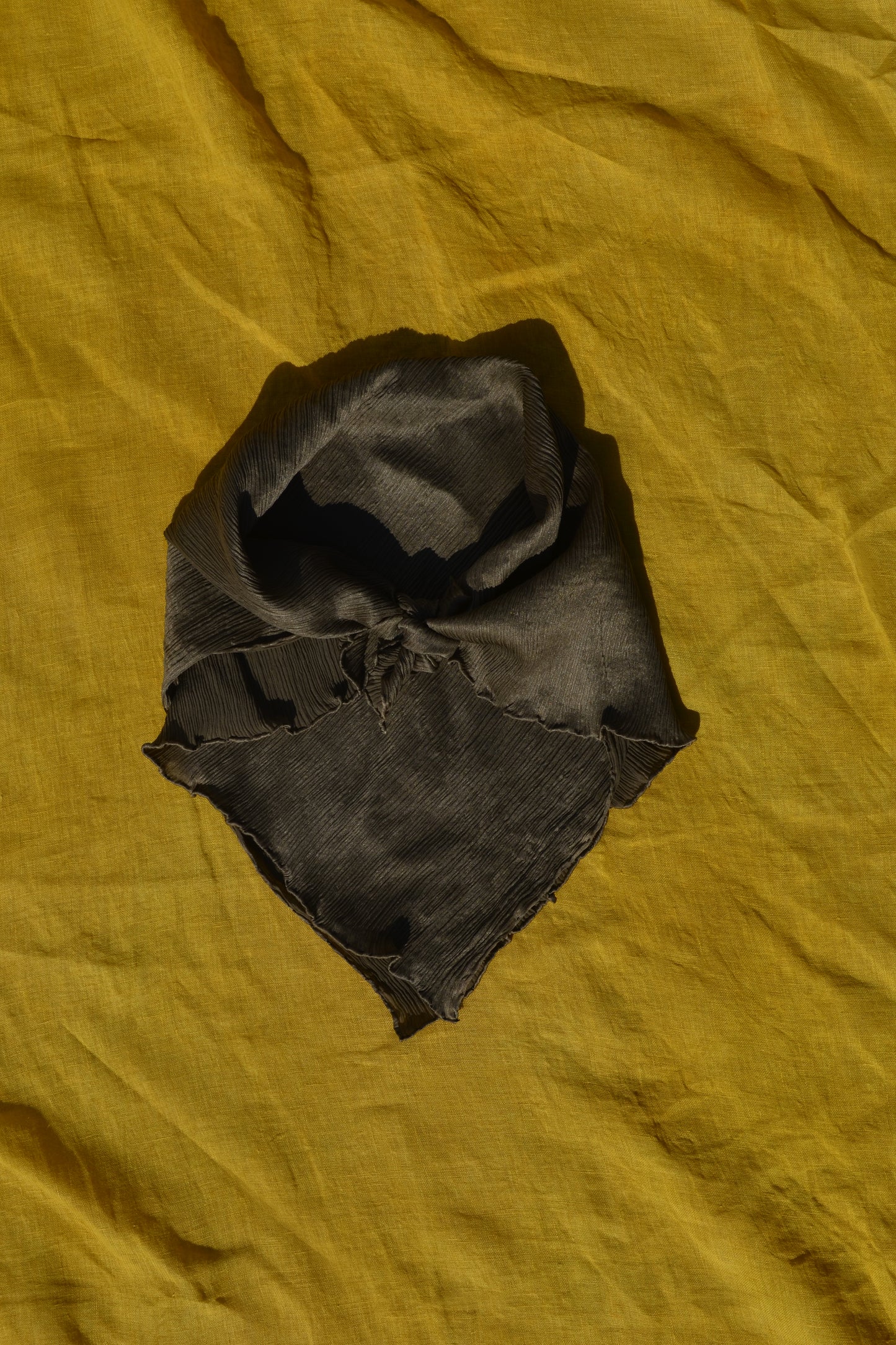 Flowing Charcoal – Pure Silk Scarf