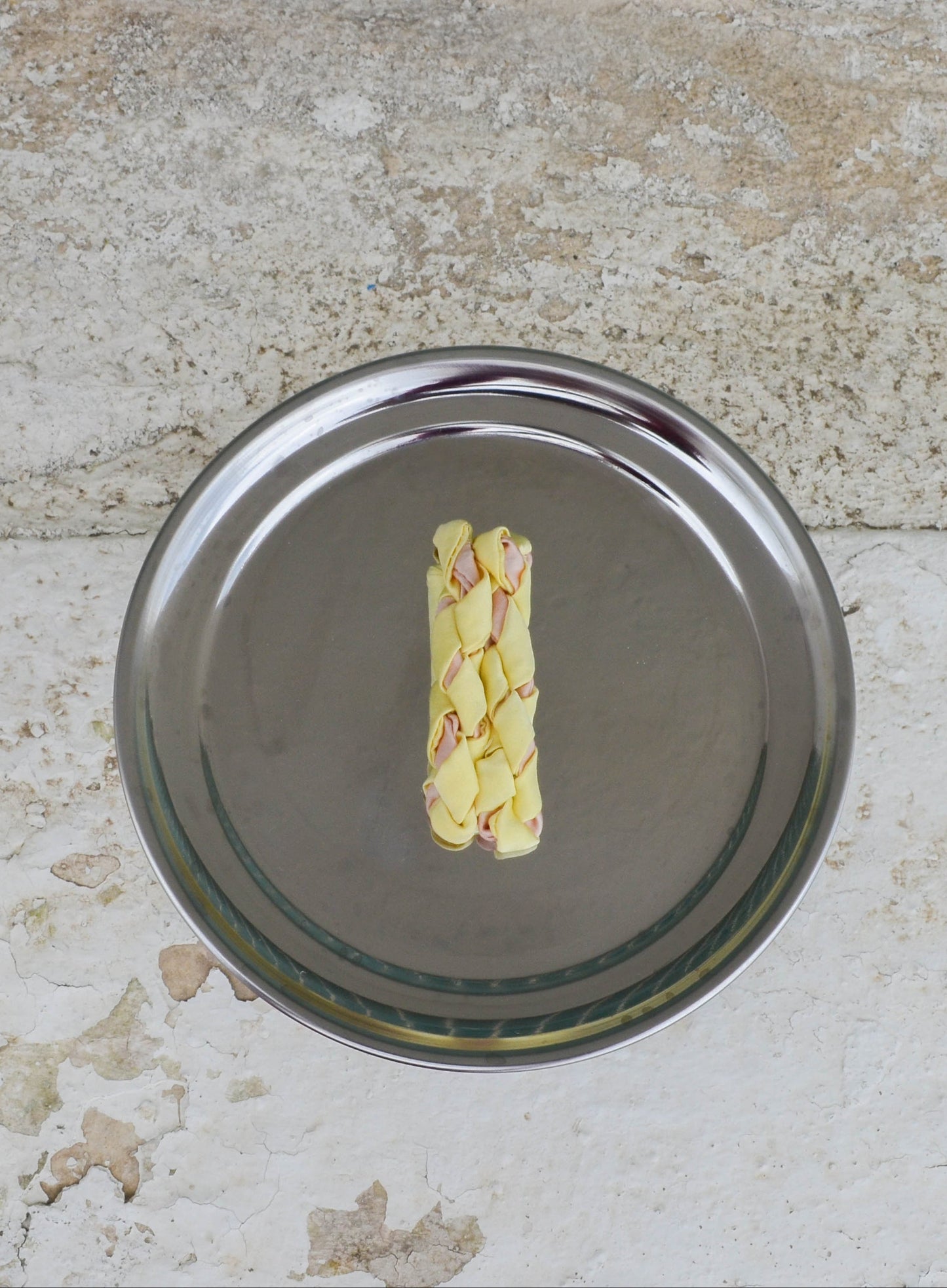 Groovy Vine Splash, Yellow twisted satin hair clip