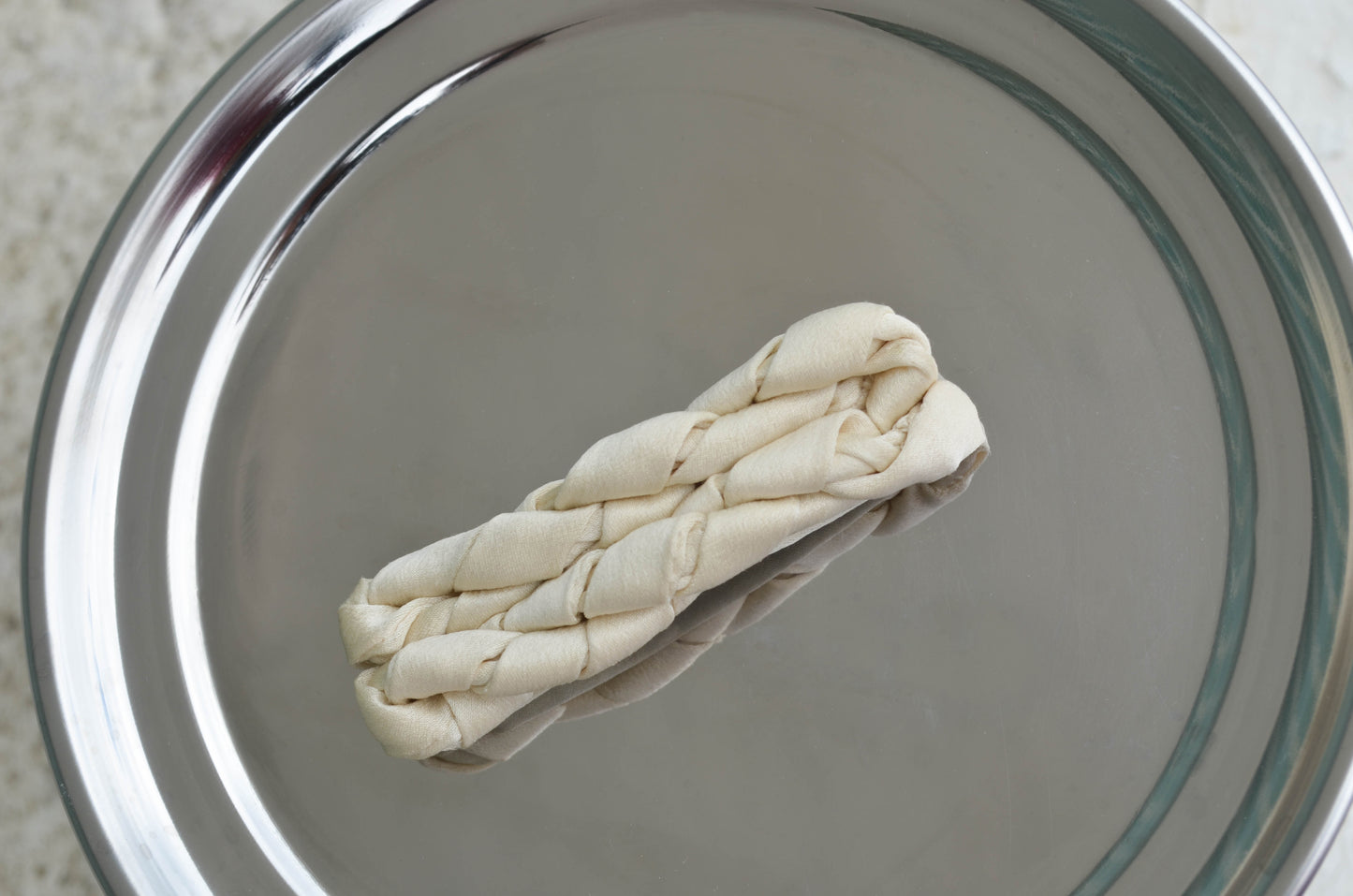 Groovy Vine Splash, Oyster twisted satin hair clip