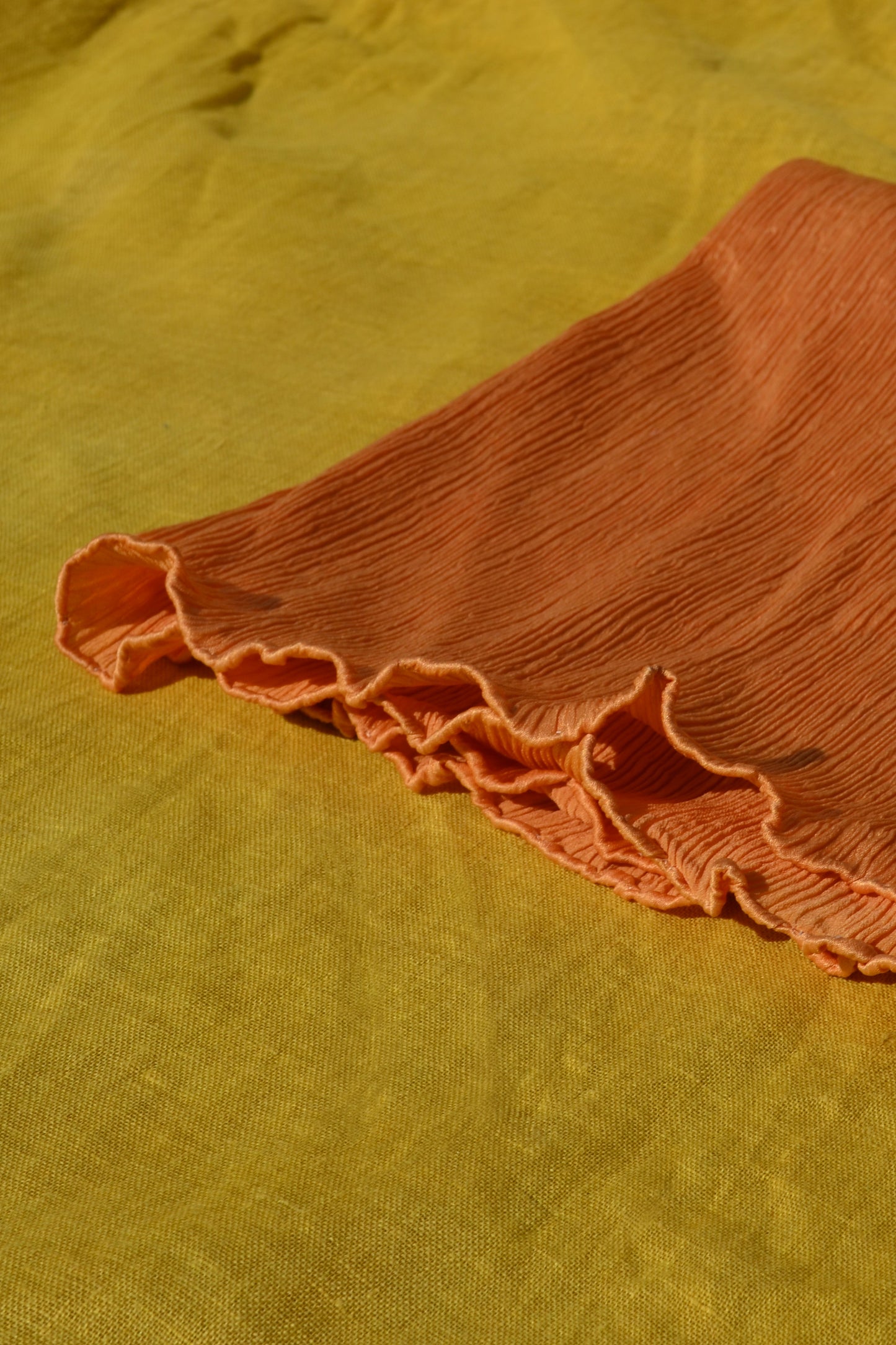 Flowing Vine Orange – Pure Silk Scarf