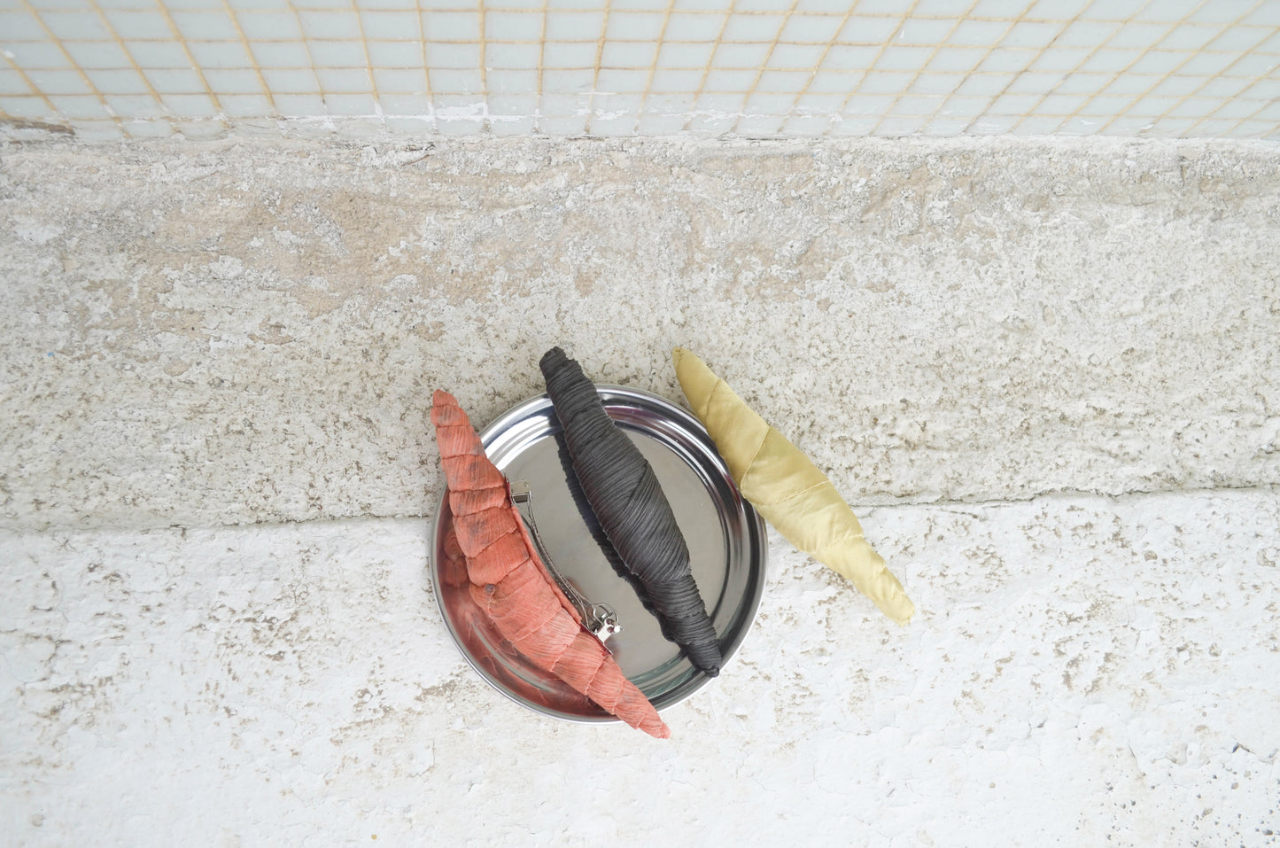 Boogie Bloom, Grey Satin Hair Clip