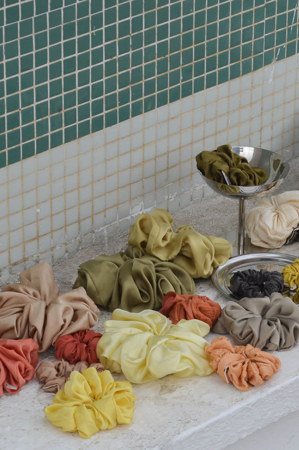 Chartreuse Lover Silk Scrunchie