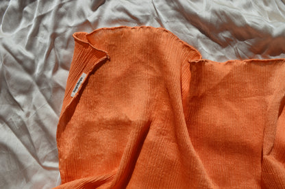 Flowing Vine Orange – Pure Silk Scarf