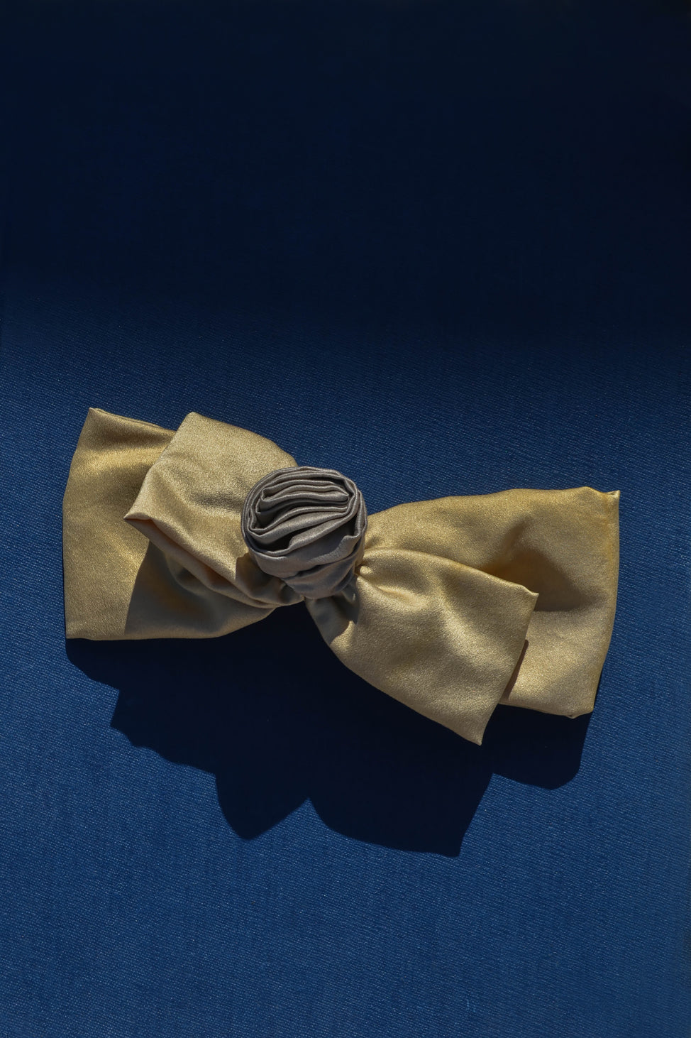 Pistachio-Sage Luna Moon Handcrafted Silk Bow Clip