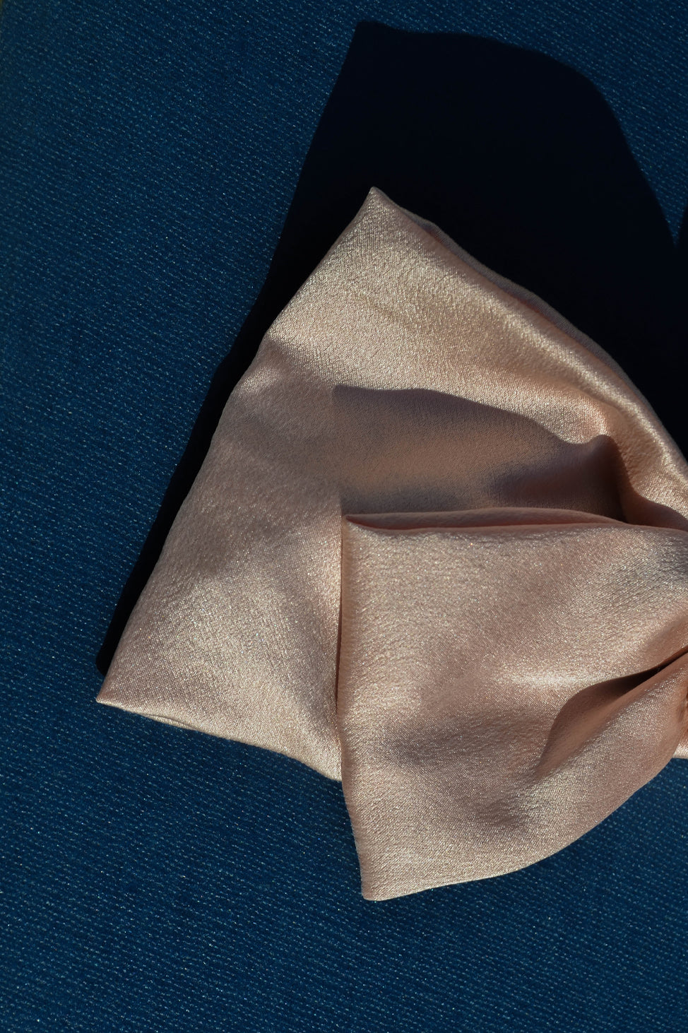 Tuberose Luna Moon Handcrafted Silk Bow Clip