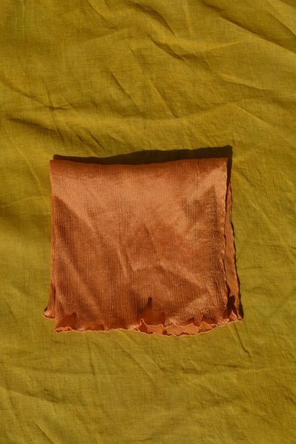 Flowing Vine Orange – Pure Silk Scarf