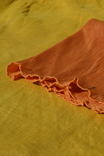 Flowing Vine Orange – Pure Silk Scarf