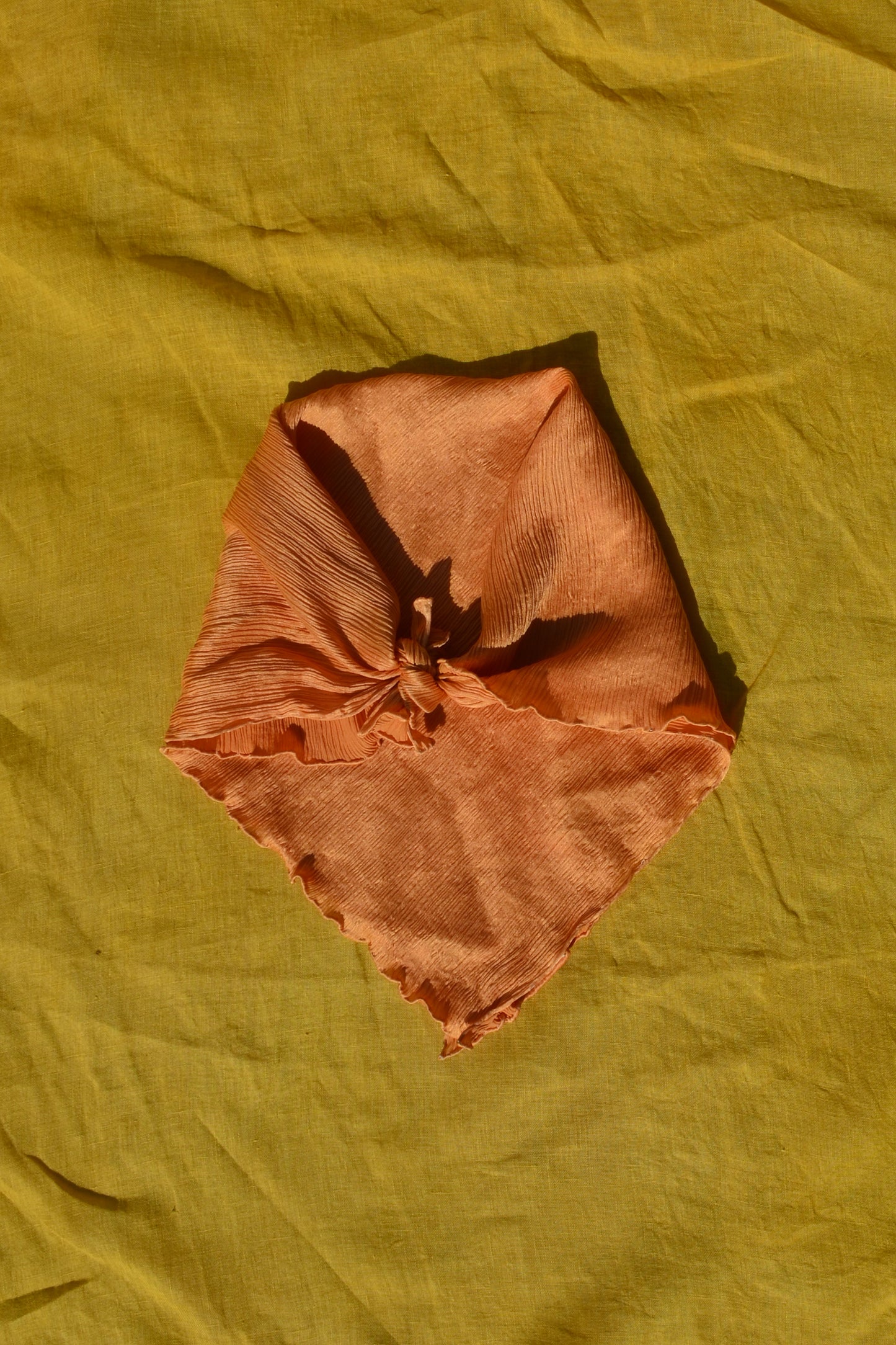 Flowing Vine Orange – Pure Silk Scarf
