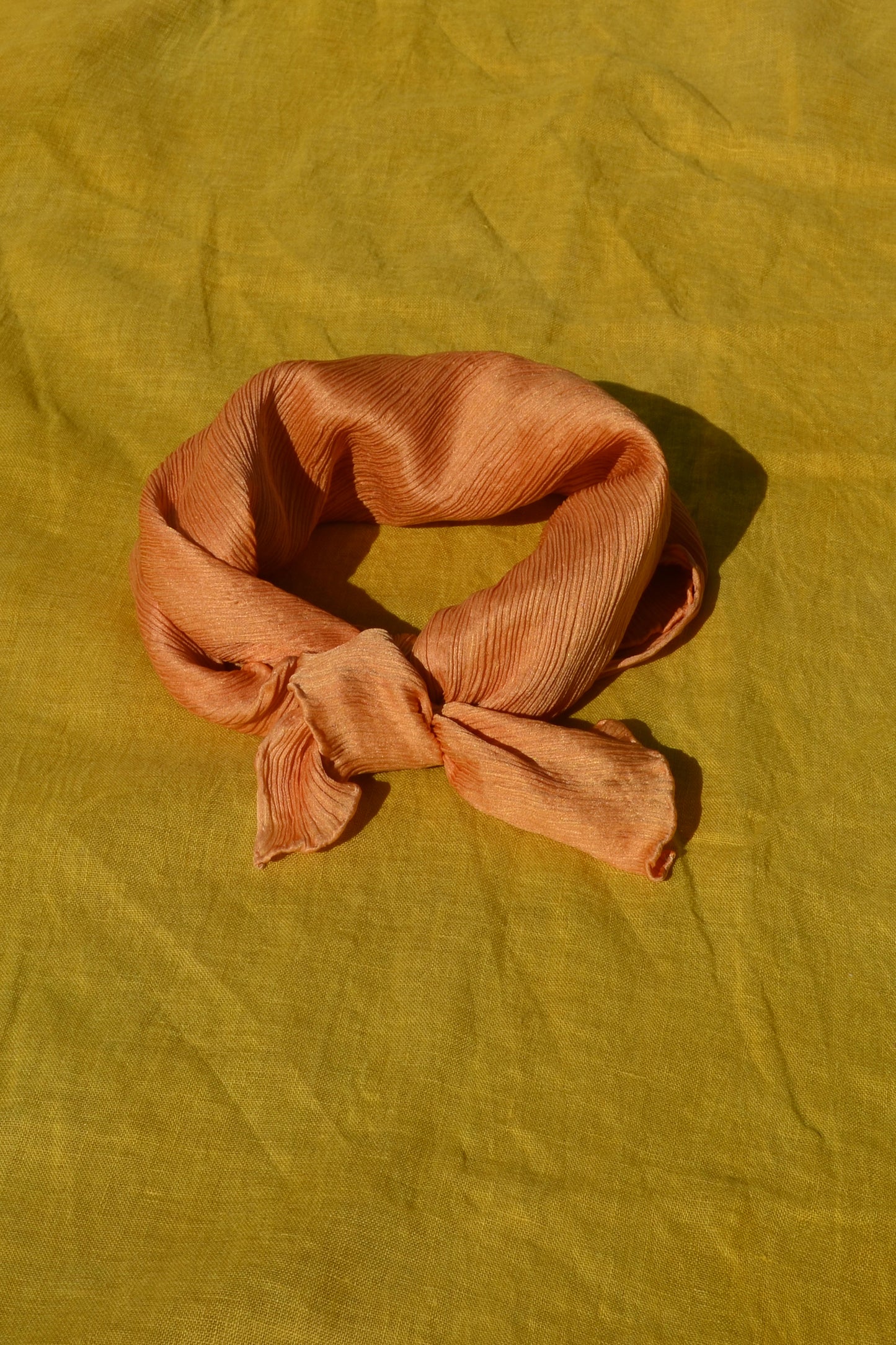 Flowing Vine Orange – Pure Silk Scarf