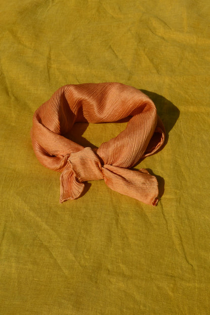 Flowing Vine Orange – Pure Silk Scarf