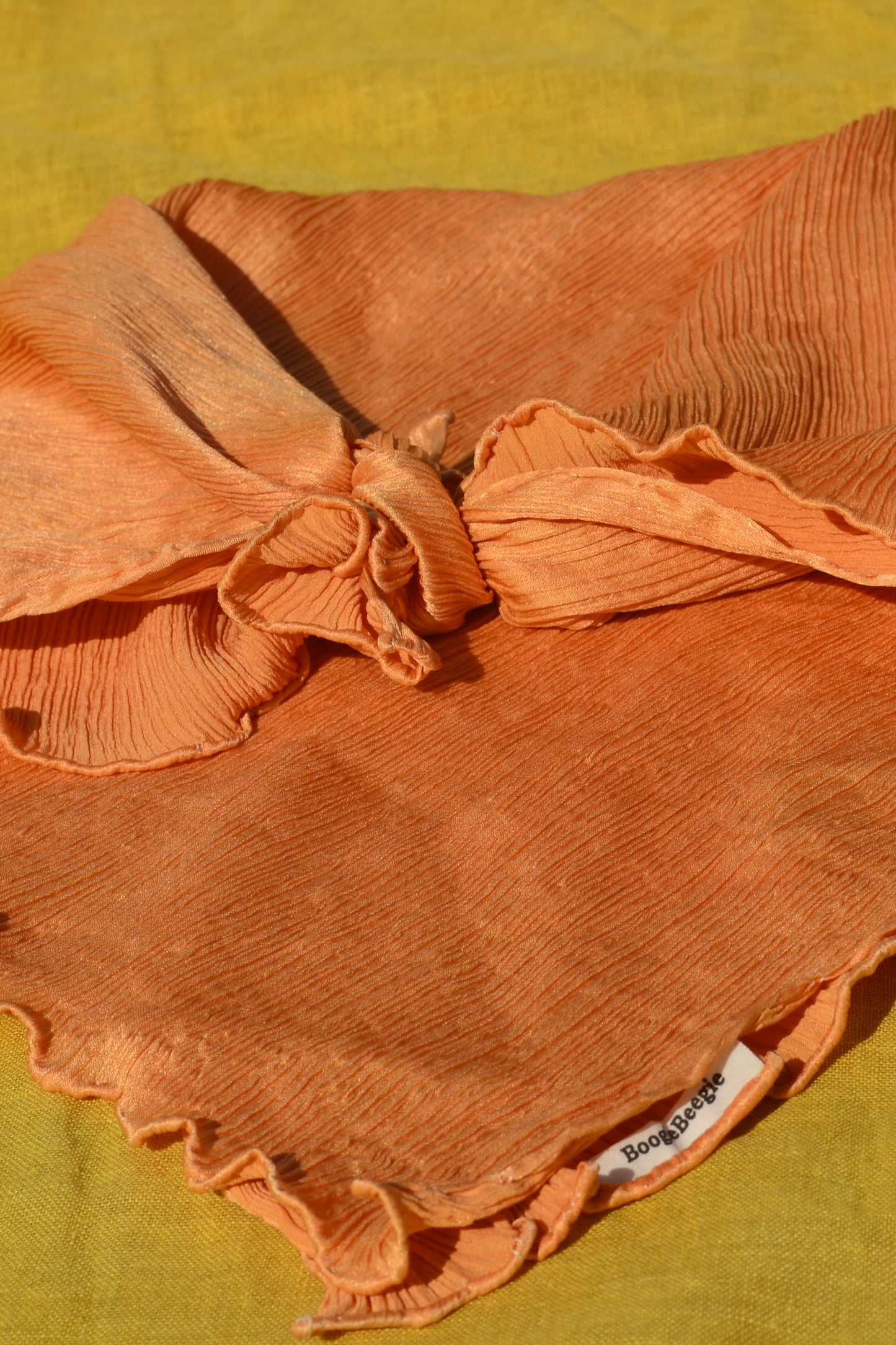 Flowing Vine Orange – Pure Silk Scarf