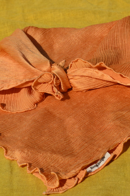 Flowing Vine Orange – Pure Silk Scarf