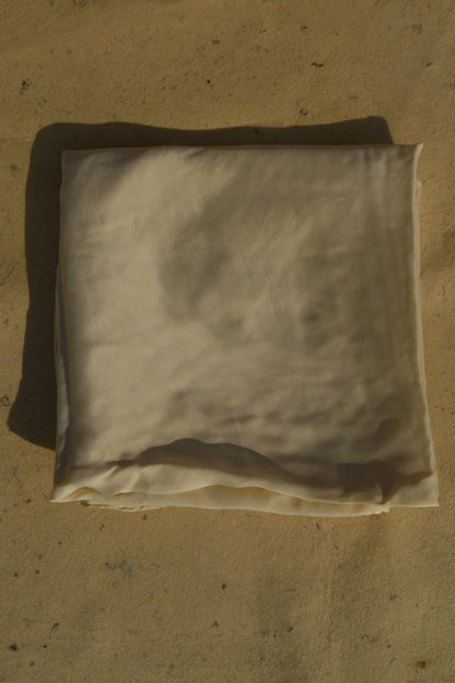 Beige&Cream Lover Silk Scarf 90X90cm