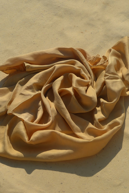 Nude Brown Lover Silk Scarf 90X90cm