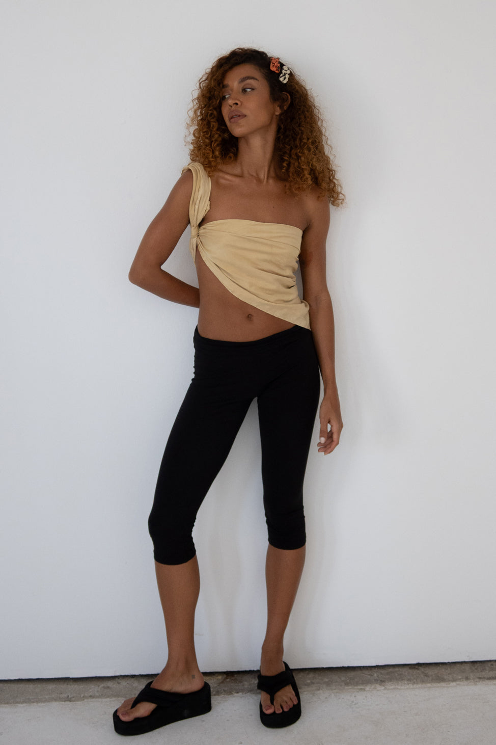 Nude Brown Lover Silk Scarf 90X90cm