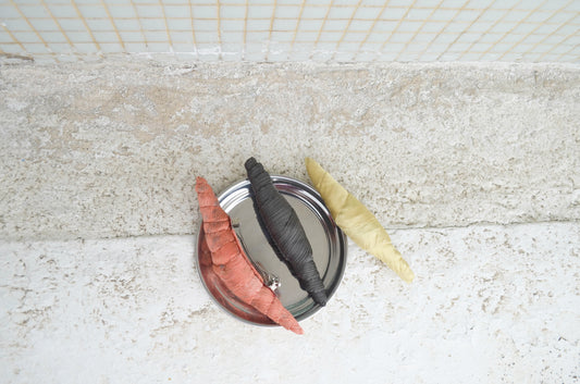 Boogie Bloom, Grey Satin Hair Clip