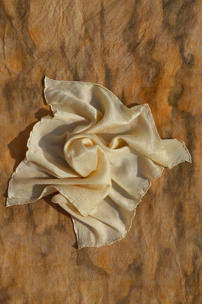 Flowing Marshmallow – Pure Silk Scarf