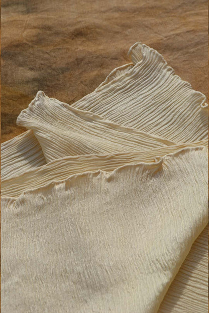 Flowing Marshmallow – Pure Silk Scarf