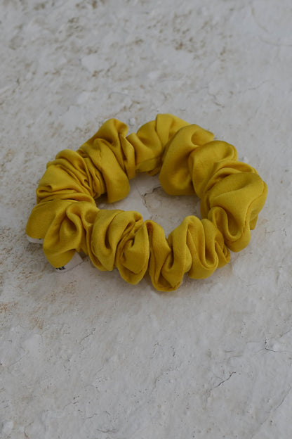 Mustard Yellow Lover Silk Scrunchie