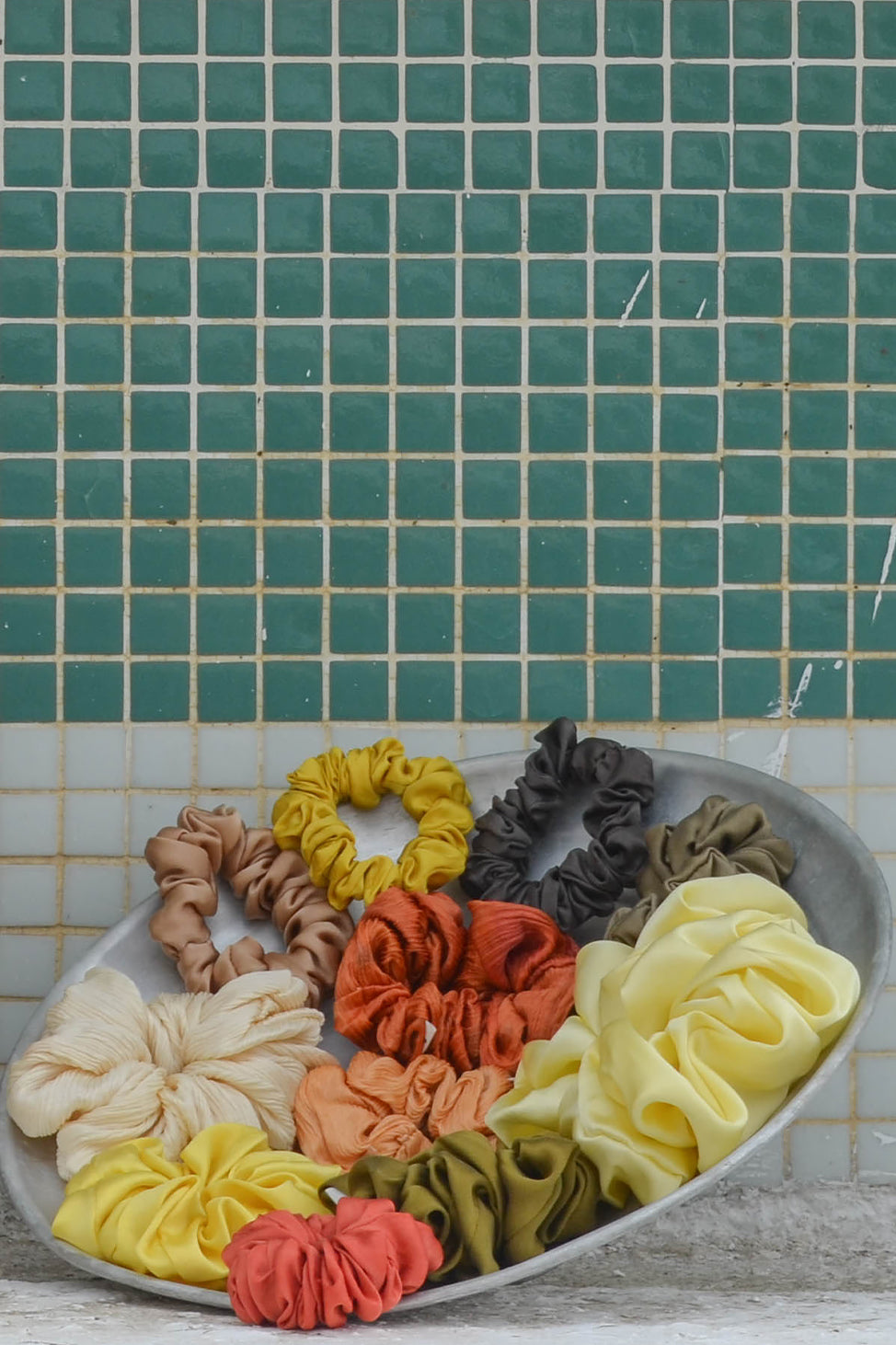 Mustard Yellow Lover Silk Scrunchie