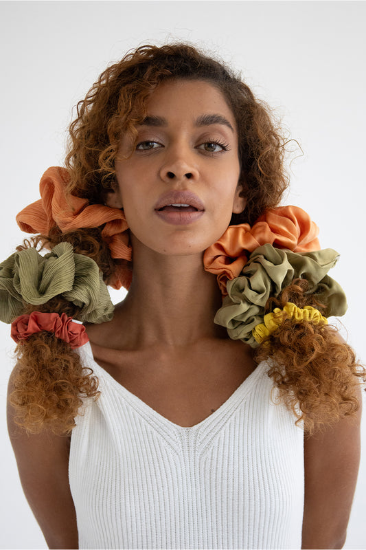 Mustard Yellow Lover Silk Scrunchie