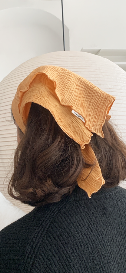 Flowing Vine Orange – Pure Silk Scarf