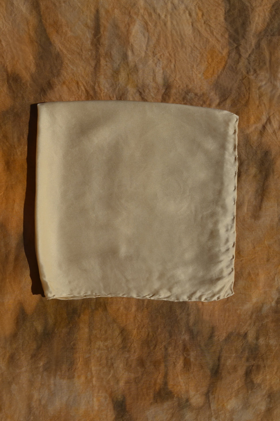 Beige&Cream Lover Silk Scarf