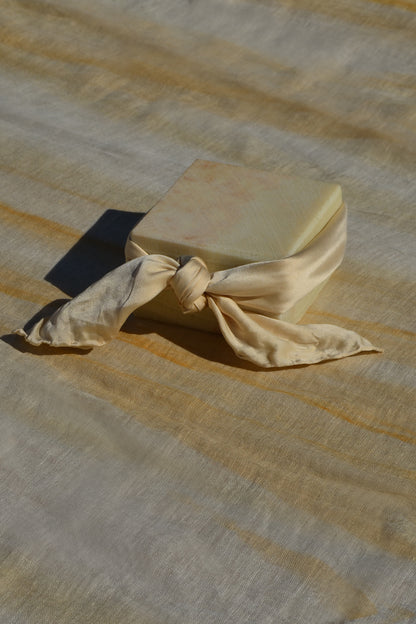 Beige&Cream Lover Silk Scarf