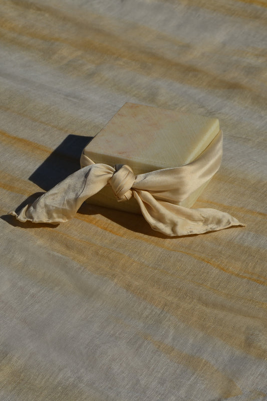 Beige&Cream Lover Silk Scarf