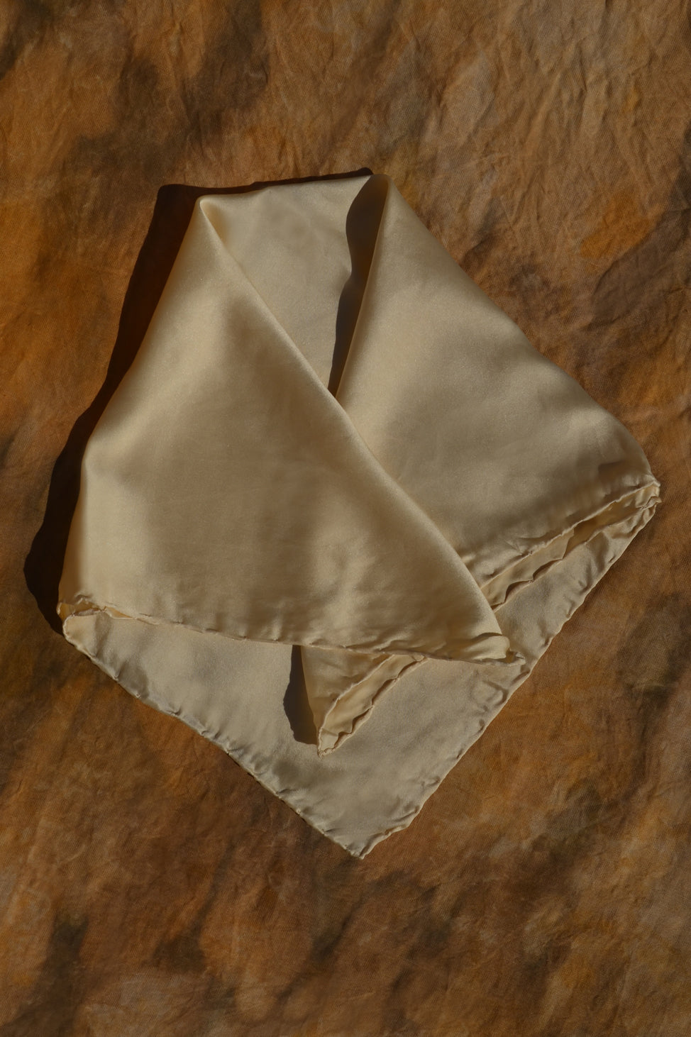 Beige&Cream Lover Silk Scarf