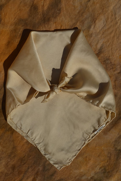 Beige&Cream Lover Silk Scarf