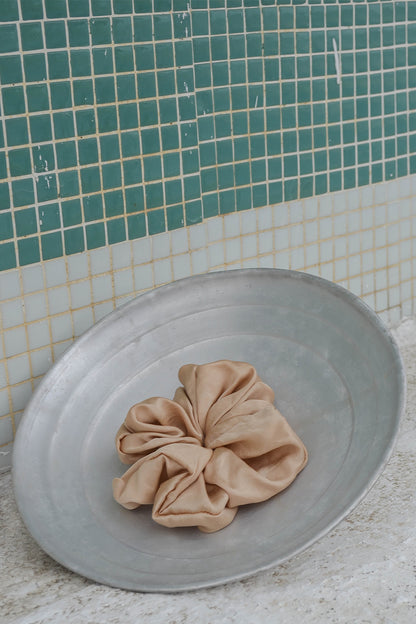 Caramel Lover Silk Scrunchie