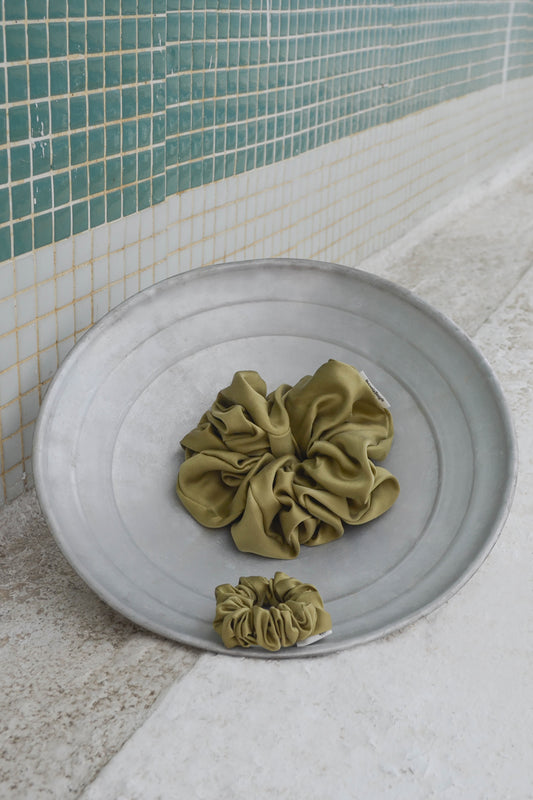 Chartreuse Lover Silk Scrunchie