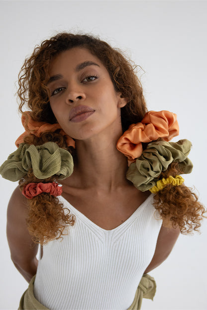 Chartreuse Lover Silk Scrunchie