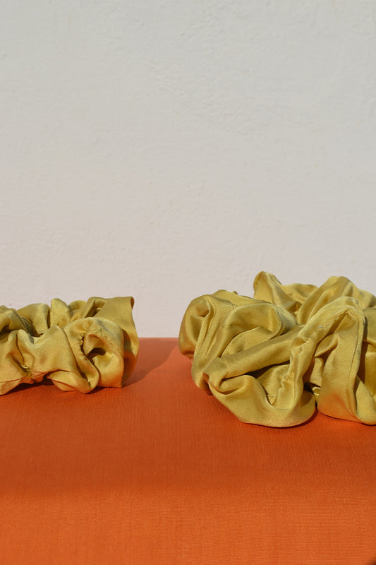 Chartreuse Yellow Lover Silk Scrunchie