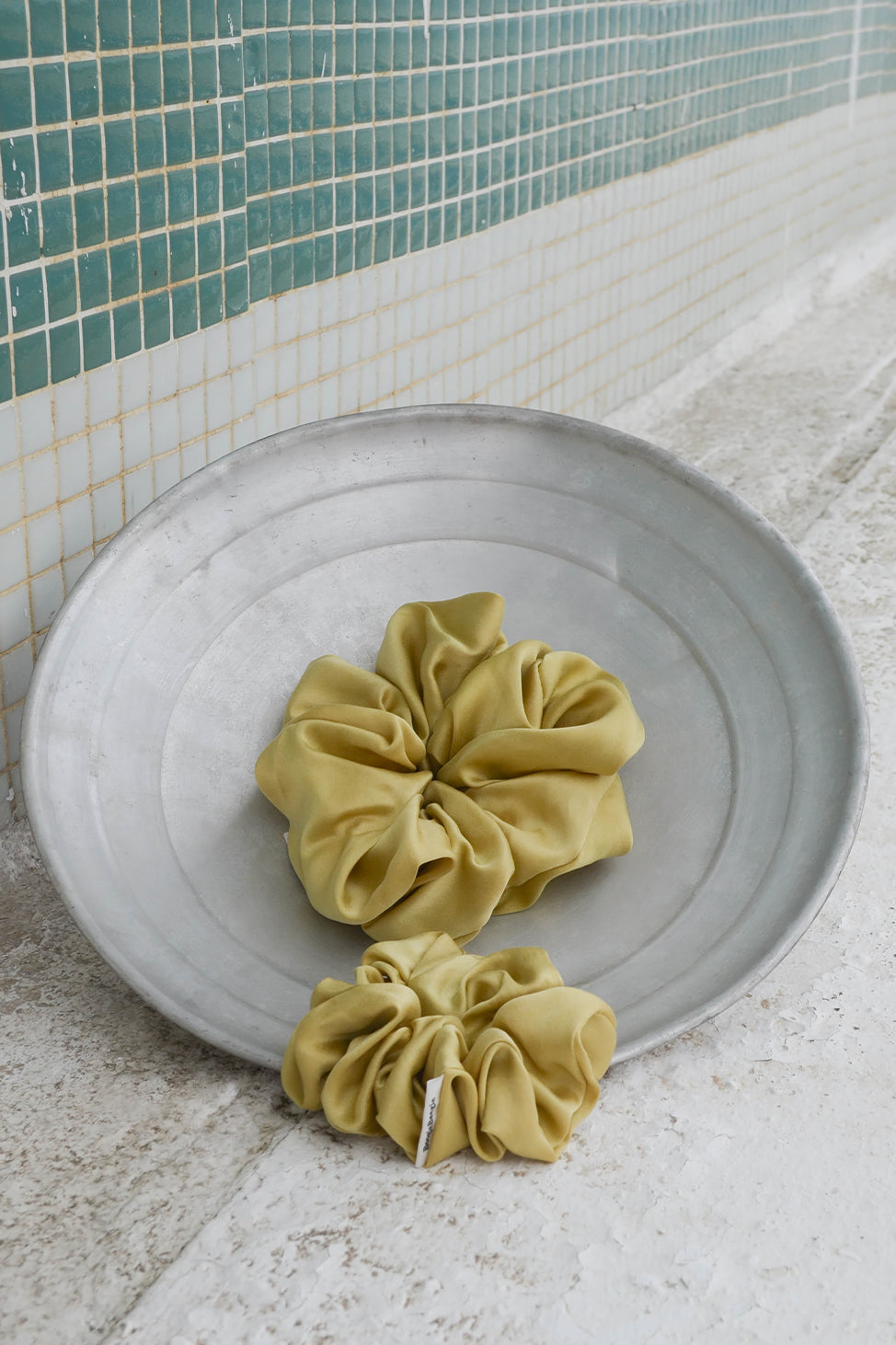 Chartreuse Yellow Lover Silk Scrunchie