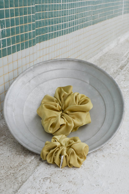 Chartreuse Yellow Lover Silk Scrunchie
