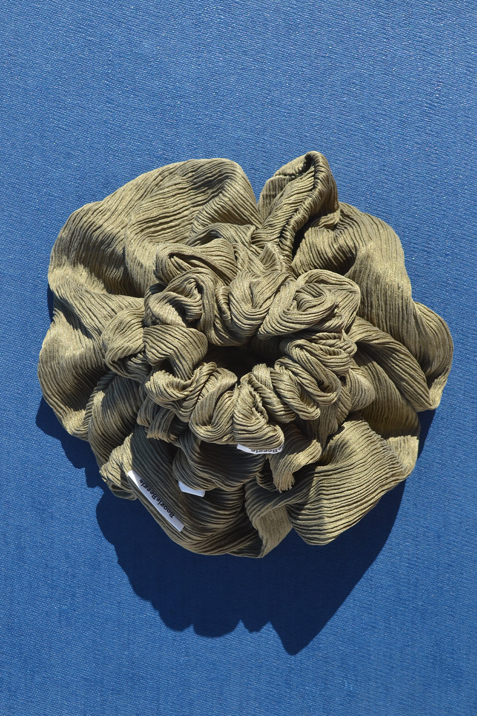 Forest Green Flow Silk Scrunchie