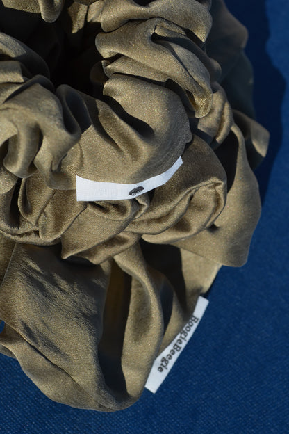 Forest Green Lover Silk Scrunchie