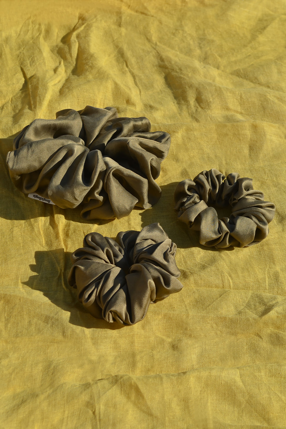 Forest Green Lover Silk Scrunchie