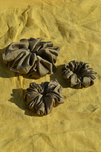 Forest Green Lover Silk Scrunchie