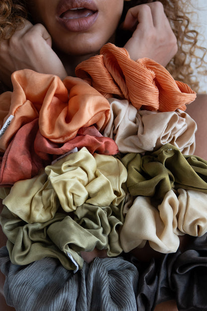 Forest Green Lover Silk Scrunchie