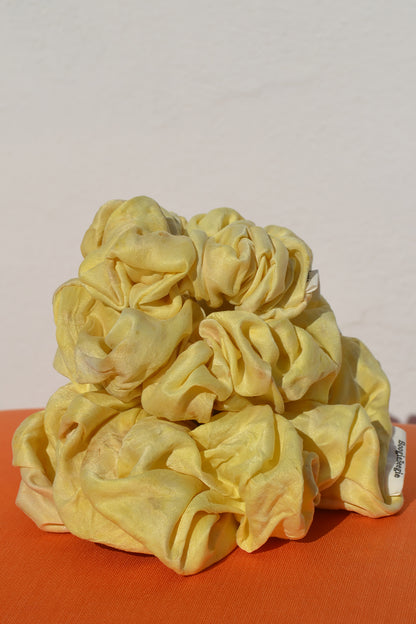 Joyful Butter Yellow Lover Silk Scrunchie