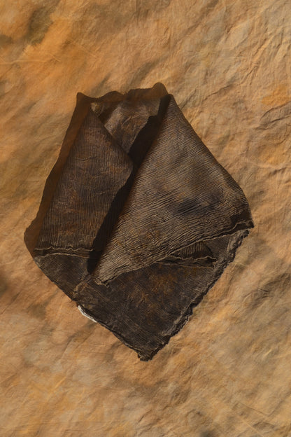 Flowing Joyful Grey Groove Silk Scarf