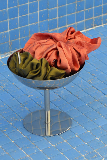 Joyful Red Lover Silk Scrunchie