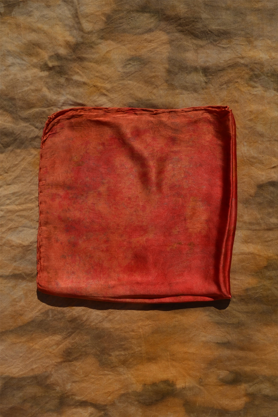 Joyful Rose&Orange Lover Silk Scarf