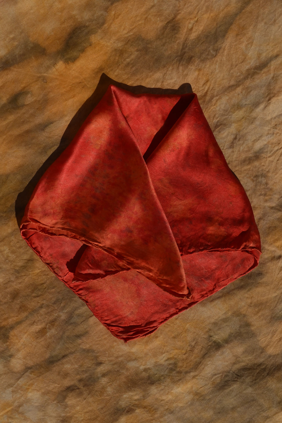 Joyful Rose&Orange Lover Silk Scarf